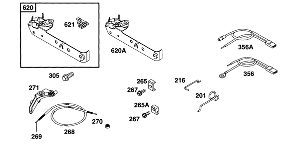 Controls, Elect Diagram and Parts List for 95982-3110-01  Briggs and Stratton Engine
